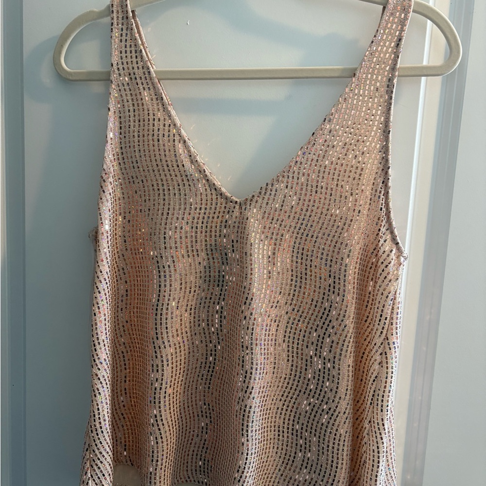 Elegant Sequin Sleeveless Top